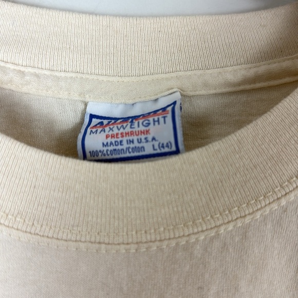Band Tees × Vintage Vintage 90s Beatle for sale band tee Cream T-Shirt … - Picture 3 of 8